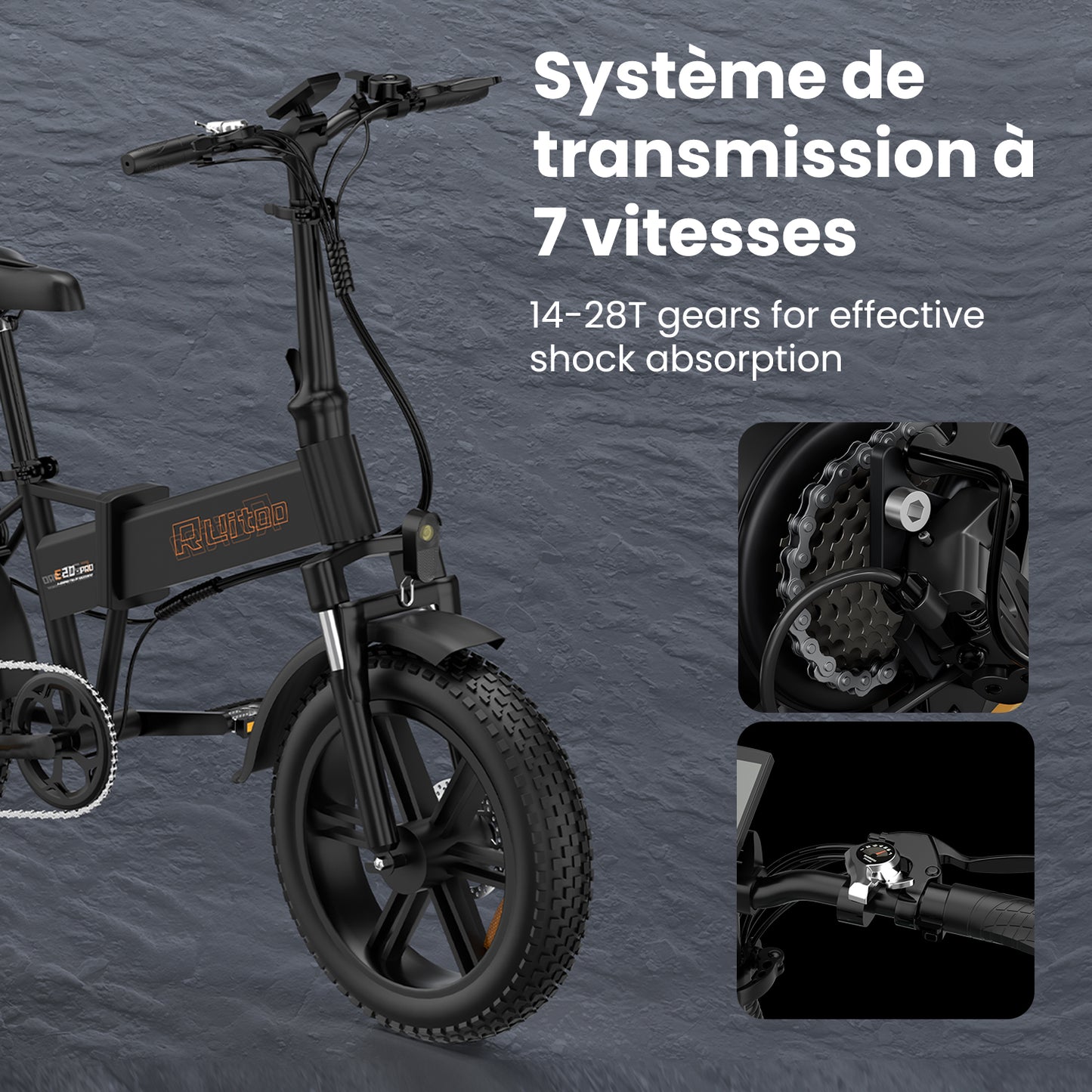 Ruitoo E20 PRO Vélo Électrique Pliant