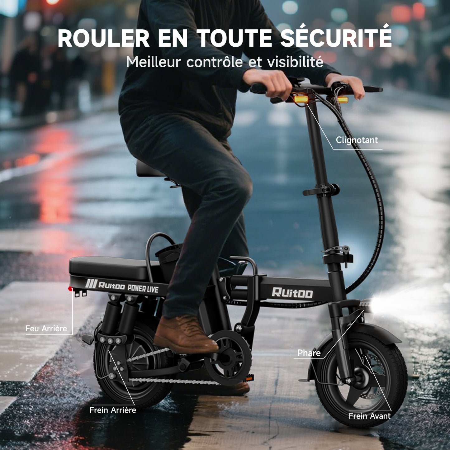 Ruitoo T14 Vélo Électrique Pliable